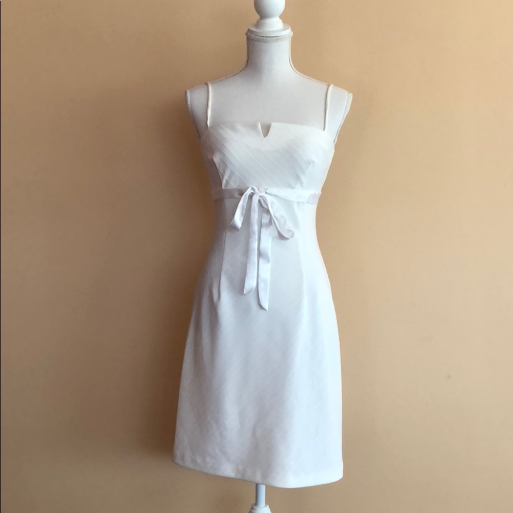 Spaghetti strap cream dress